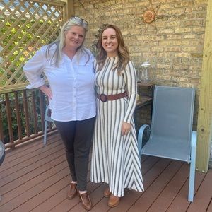 Christy Dawn Bowie Maxi Dress Worn Once Deadstock Knit Fabric Size Small